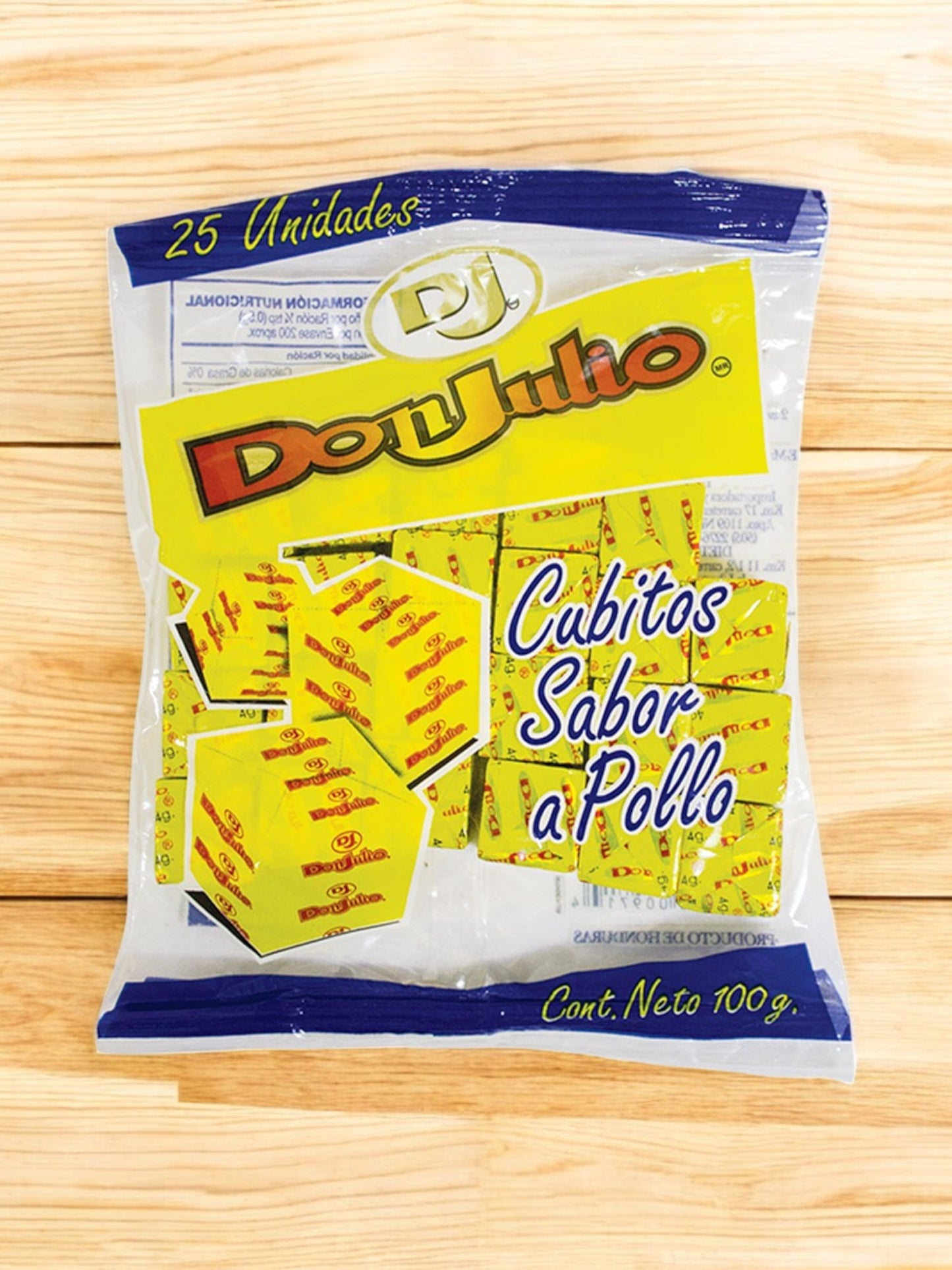 Don Julio Cubitos Sabor Pollo 100g (25 uds)