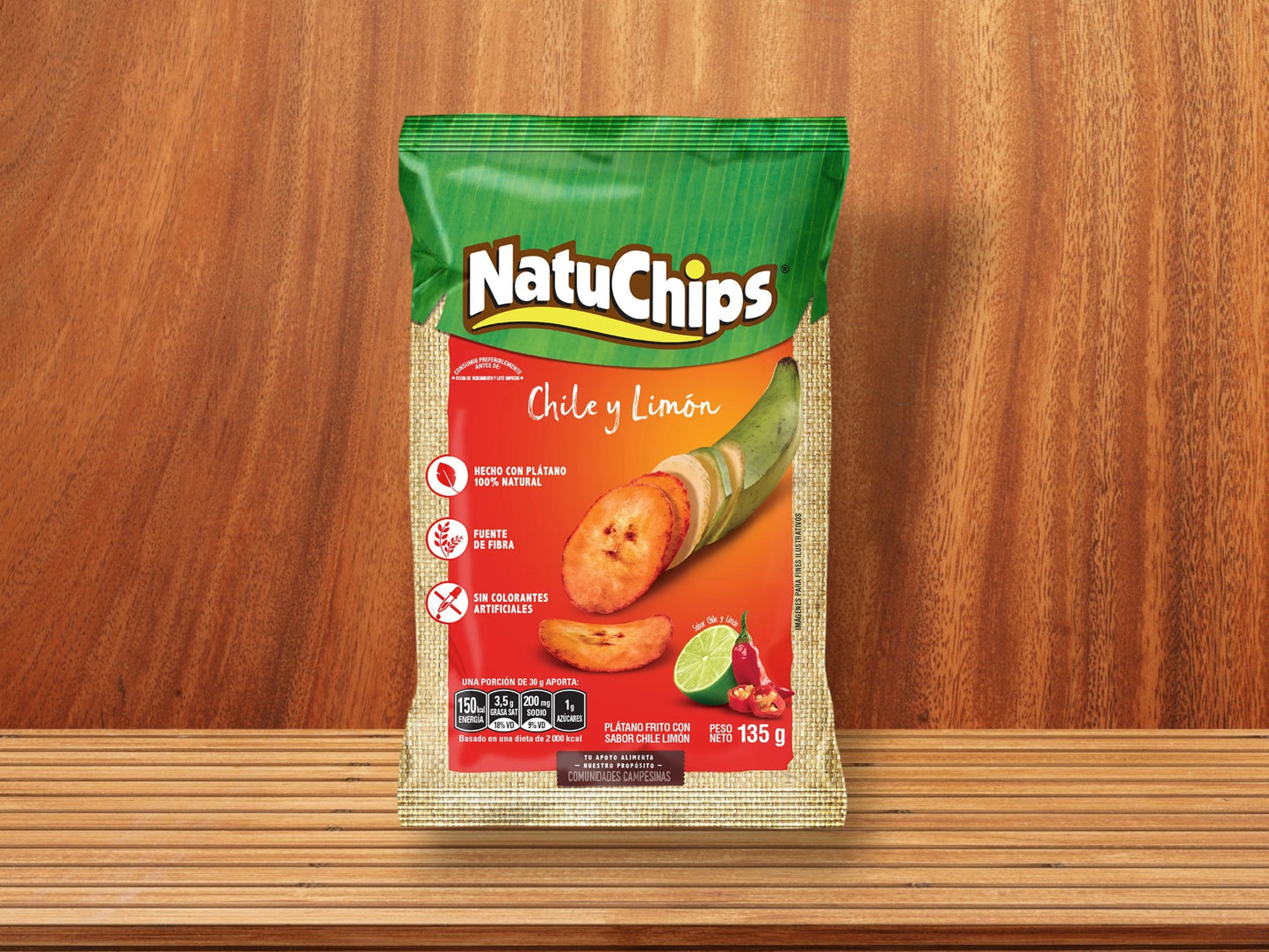 Natu chips Chile Limon